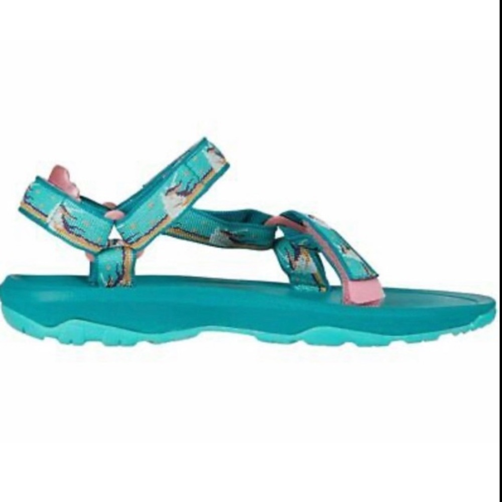 Teva Hurricane XLT 2 Strap Sandals Unicorn Waterfall Aqua Green  Size 3